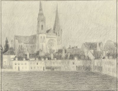 Vista su Chartres da Henri Eugene Le Sidaner