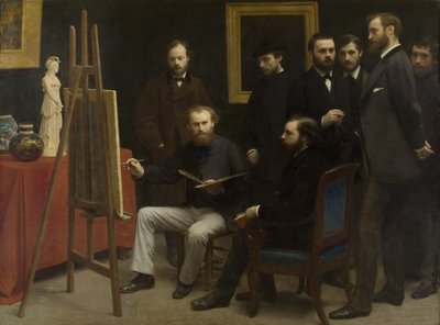 Uno studio a Les Batignolles da Henri Fantin-Latour