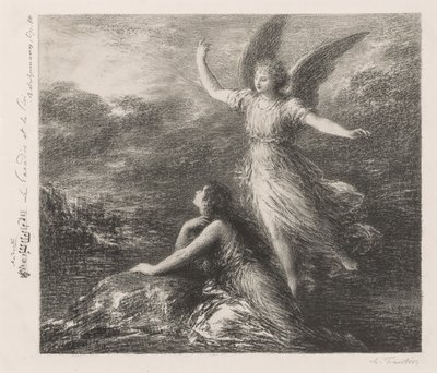 Debutto dal Paradiso e il Peri (Seconda Tavola) da Henri Fantin-Latour