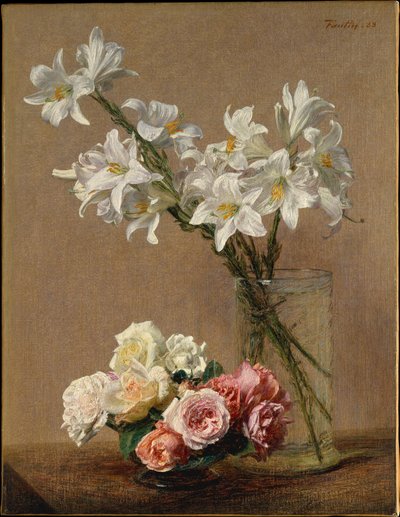 Rose e gigli da Henri Fantin-Latour
