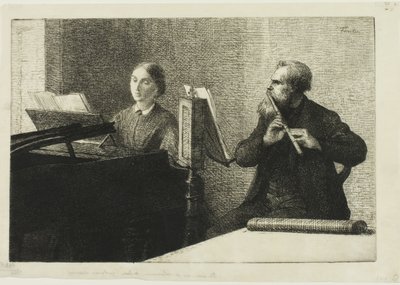 Un pezzo di Schumann da Ignace Henri Jean Fantin Latour