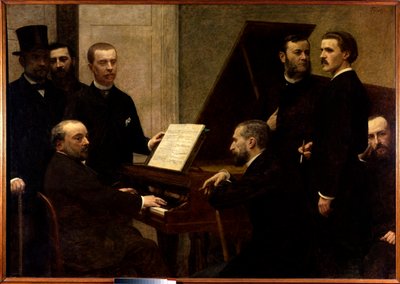 Intorno al pianoforte da Ignace Henri Jean Fantin Latour