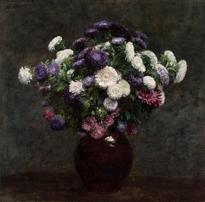 Astri in un vaso da Ignace Henri Jean Fantin Latour