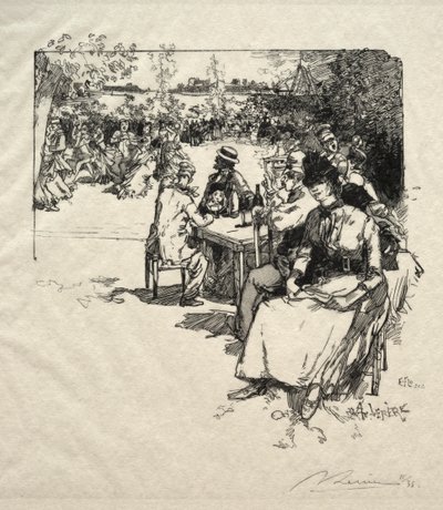 Ballo al Point-du-Jour da Ignace Henri Jean Fantin Latour