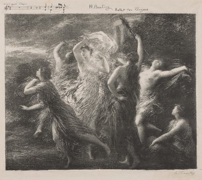 Balletto dei Troyons da Ignace Henri Jean Fantin Latour