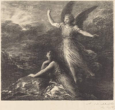 Debutto da "Paradiso e il Peri" (2ª lastra) da Ignace Henri Jean Fantin Latour