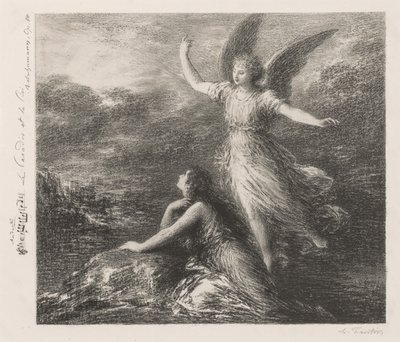 Debutto dal Paradiso e il Peri (Seconda Tavola) da Ignace Henri Jean Fantin Latour