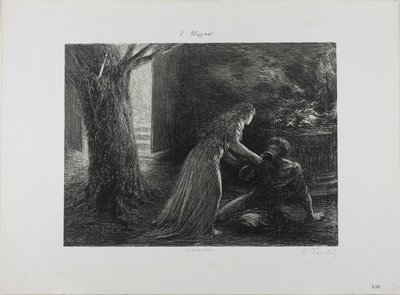 Debutto della Valchiria da Ignace Henri Jean Fantin Latour