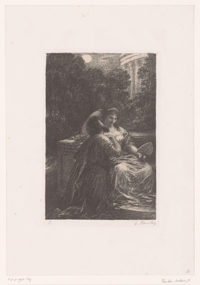 Didone ed Enea al chiaro di luna da Ignace Henri Jean Fantin Latour