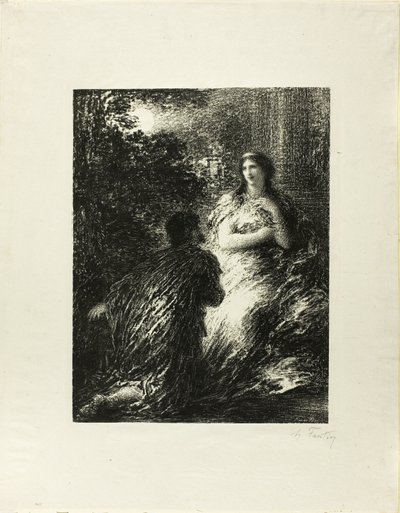 Duetto dei Troiani, quinta tavola da Ignace Henri Jean Fantin Latour
