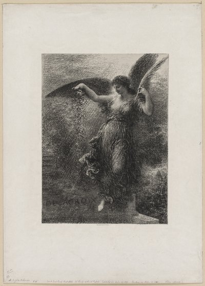 A Eugene Delacroix da Ignace Henri Jean Fantin Latour