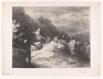 Faust e Mefistofele vedono Elena di Troia da Ignace Henri Jean Fantin Latour