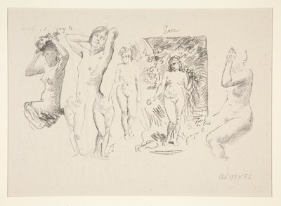 Feuille d da Ignace Henri Jean Fantin Latour