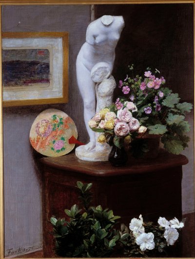 Fiori e oggetti da Ignace Henri Jean Fantin Latour
