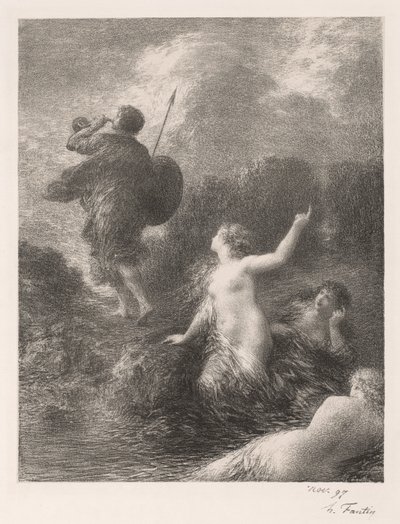 Crepuscolo degli Dei: Sigfrido e le Fanciulle da Ignace Henri Jean Fantin Latour