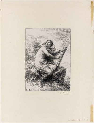 Ispirazione, prima tavola da Ignace Henri Jean Fantin Latour