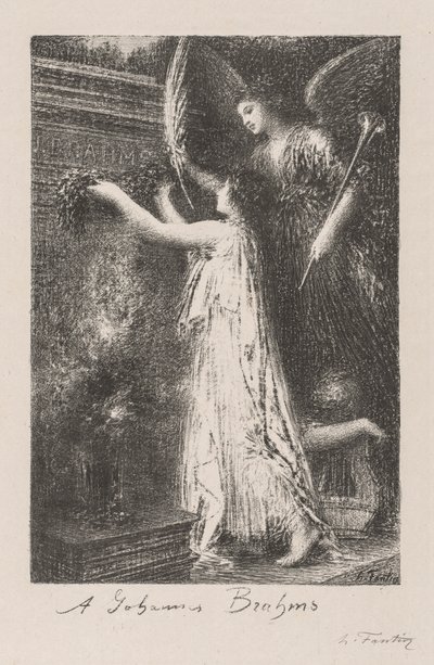 A Johannes Brahms da Ignace Henri Jean Fantin Latour