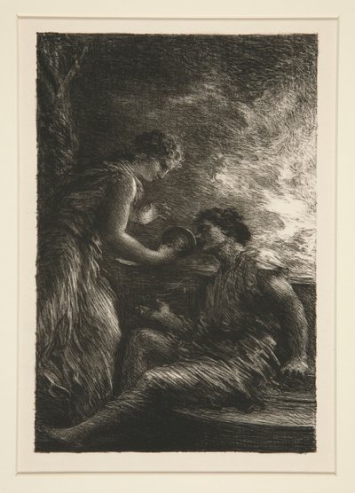 La Valchiria: atto I, Sieglinde e Siegmund da Ignace Henri Jean Fantin Latour