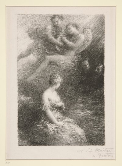 La dannazione di Faust: apparizione di Margherita da Ignace Henri Jean Fantin Latour