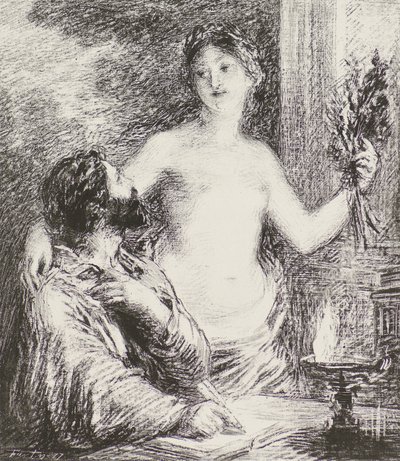 Il musicista da Ignace Henri Jean Fantin Latour