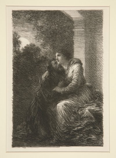 Longherin: atto III, scena di da Ignace Henri Jean Fantin Latour