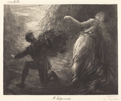 Manfred e Astarte (1ª tavola) da Ignace Henri Jean Fantin Latour