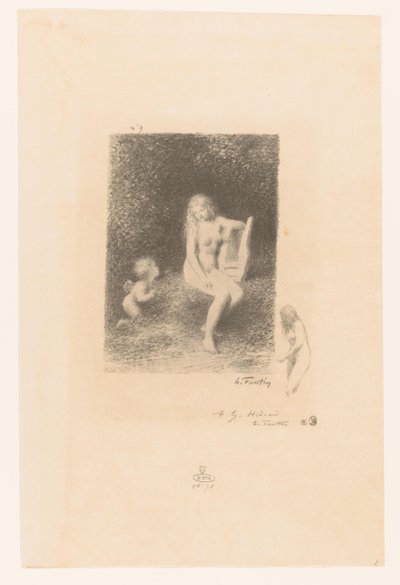 Musa della musica con Amore da Ignace Henri Jean Fantin Latour