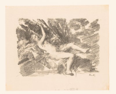 Donna nuda che si sveglia da Ignace Henri Jean Fantin Latour