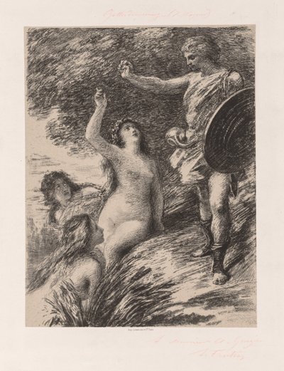 Sigfrido e le figlie del Reno da Ignace Henri Jean Fantin Latour