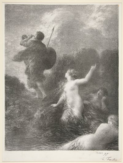 Sigfrido e le Ondine del Reno da Ignace Henri Jean Fantin Latour
