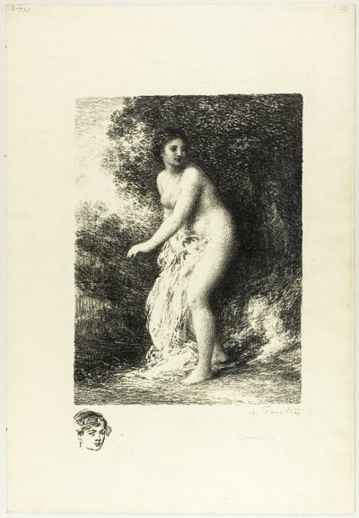 Bagnante in Piedi, seconda tavola da Ignace Henri Jean Fantin Latour