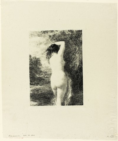 Bagnante in piedi, terza tavola da Ignace Henri Jean Fantin Latour