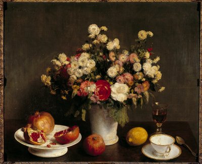 Natura morta con frutta Dipinto di Henri Fantin Latour da Ignace Henri Jean Fantin Latour