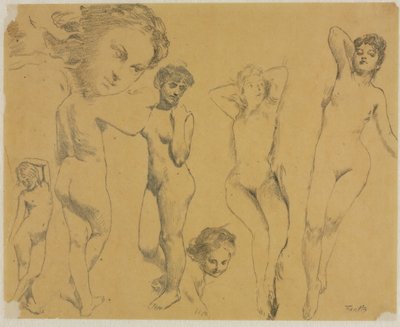 Studi di nudi femminili da Ignace Henri Jean Fantin Latour