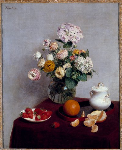 Fiori e frutti estivi da Ignace Henri Jean Fantin Latour