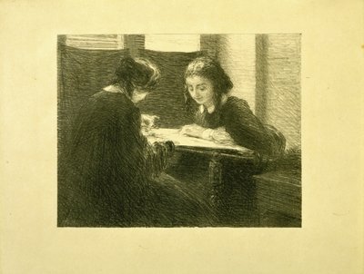 Le Ricamatrici, No. 3 da Ignace Henri Jean Fantin Latour