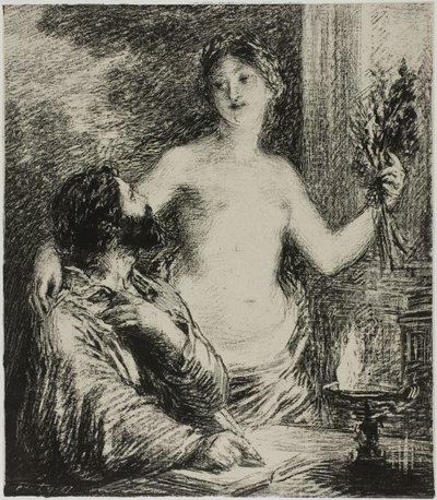 Il musicista da Ignace Henri Jean Fantin Latour