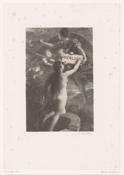 Frontespizio per: Hector Berlioz, la sua vita e le sue opere da Ignace Henri Jean Fantin Latour