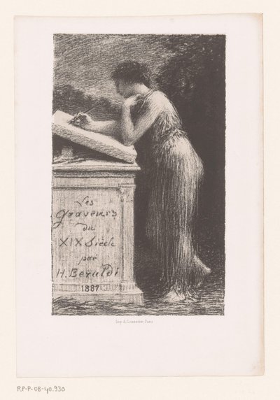 Frontespizio per: Les Graveurs du XIX siècle da Ignace Henri Jean Fantin Latour