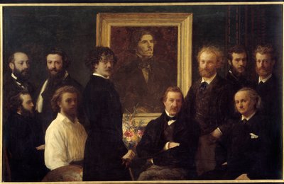 Omaggio a Eugène Delacroix da Ignace Henri Jean Fantin Latour