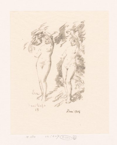 Due studi di Eva da Ignace Henri Jean Fantin Latour