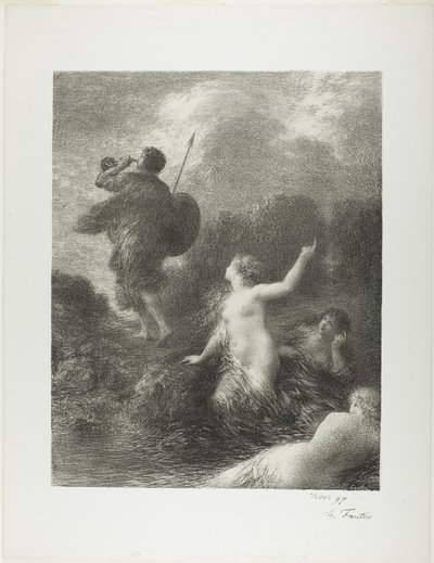 Il crepuscolo degli dei: Sigfrido e le fanciulle del Reno da Ignace Henri Jean Fantin Latour