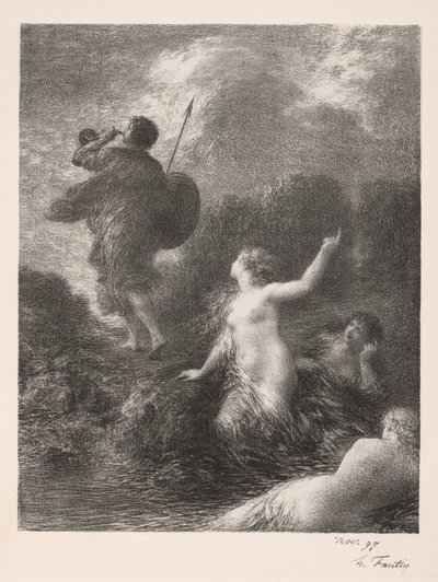 Il crepuscolo degli dei: Sigfrido e le fanciulle del Reno da Ignace Henri Jean Fantin Latour