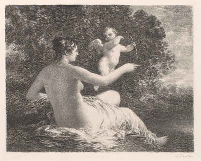 Venere e Cupido da Ignace Henri Jean Fantin Latour