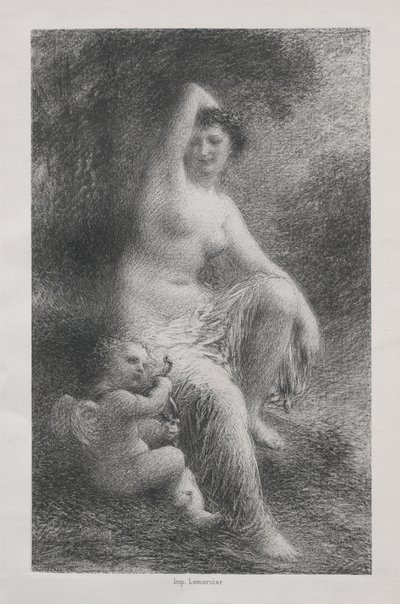 Venere e Cupido da Ignace Henri Jean Fantin Latour
