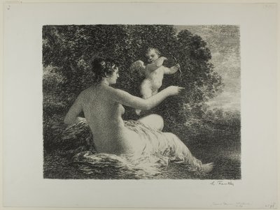 Venere e Cupido, grande lastra da Ignace Henri Jean Fantin Latour