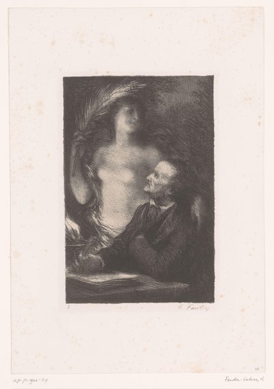 Wagner guarda la sua musa da Ignace Henri Jean Fantin Latour