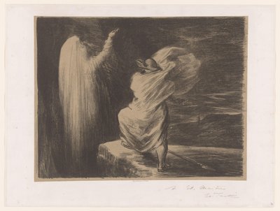 Wotan evoca la dea della terra Erda da Ignace Henri Jean Fantin Latour