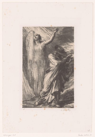 Wotan evoca la dea della terra Erda da Ignace Henri Jean Fantin Latour