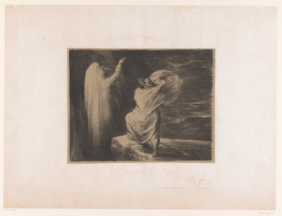 Wotan evoca la dea della terra Erda da Ignace Henri Jean Fantin Latour